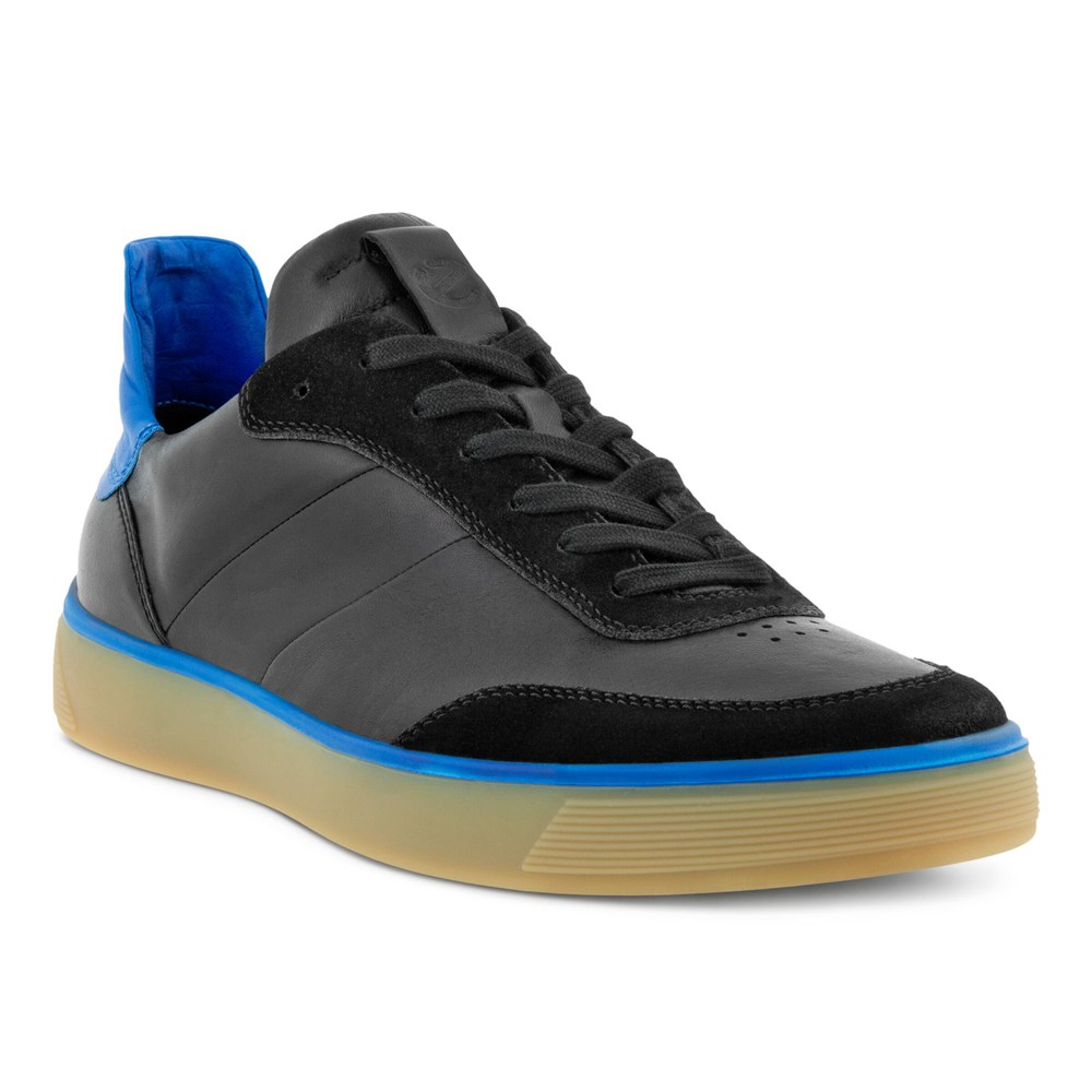 Mens Sneakers - ECCO Street Tray M Laced - Black - 2591YDUFL